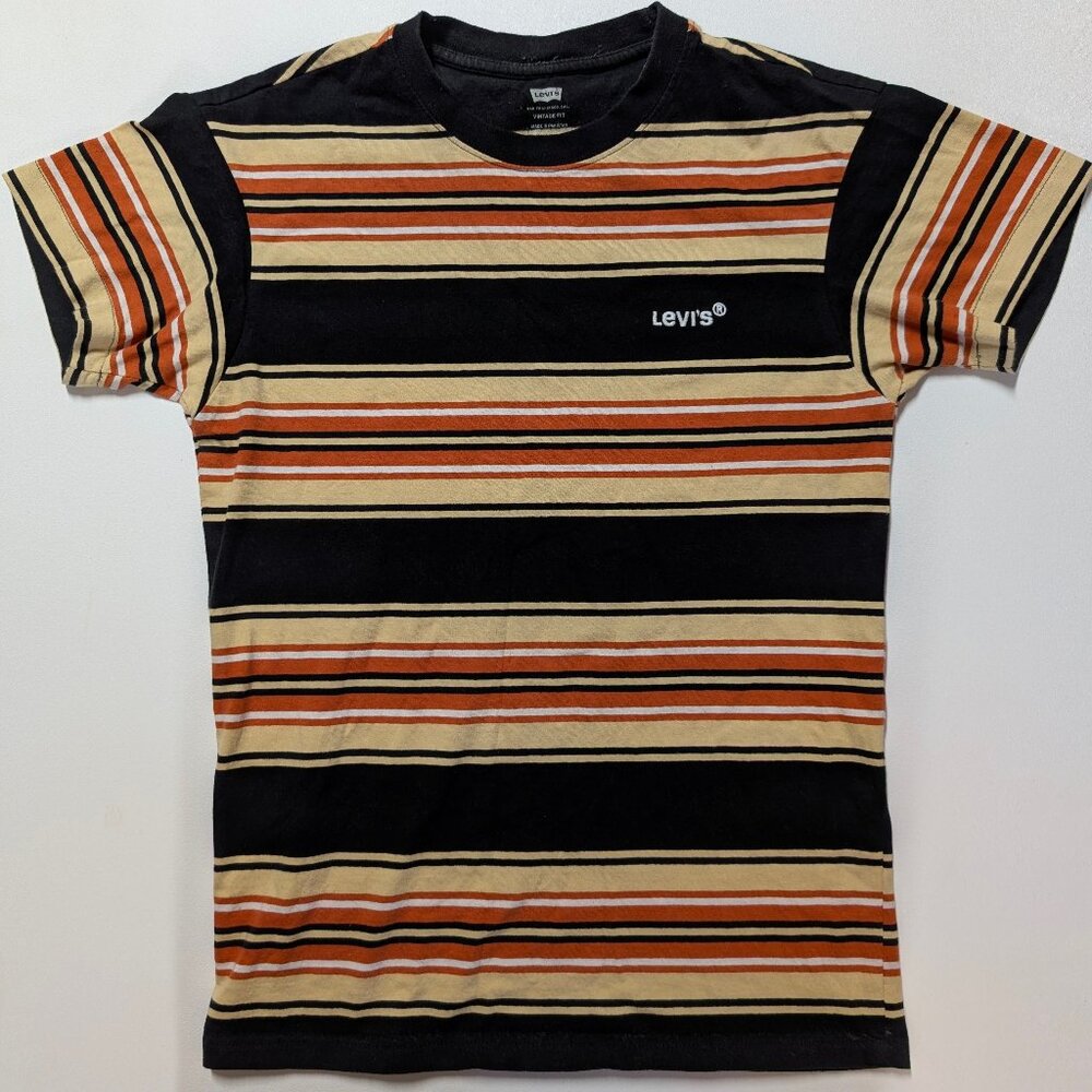 Levi's Short Sleeve Stripped T-Shirt Men's Vintage Fit Size Small